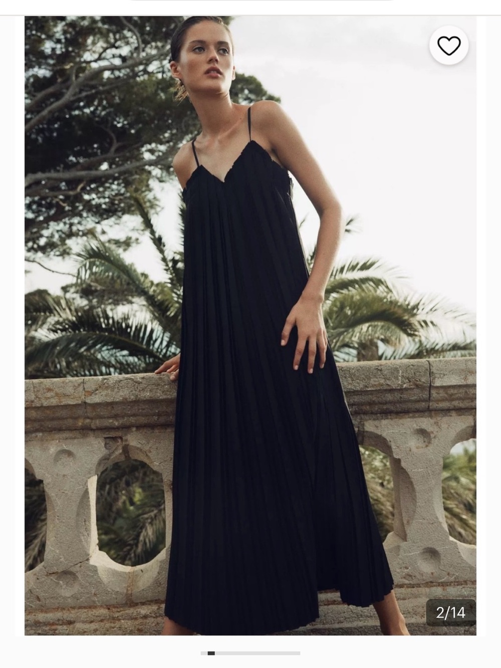 Zara woman collection - mid pleated dress